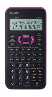 Papírenské zboží - Kalkulačka vědecká, růžová, 272 funkcí, SHARP
