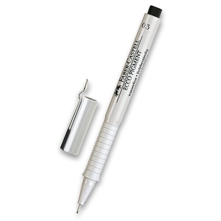 Papírenské zboží - Popisovač Faber-Castell Ecco Pigment - černý 0,3 mm