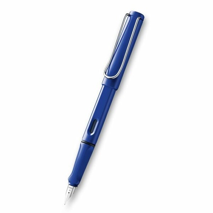 Papírenské zboží - Lamy Safari Shiny Blue plnicí pero hrot LH