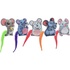 Papírenské zboží - Myška emotívna s catnipom, farebný chvostík, 7.5 cm, látka, 5 druhov