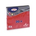 Papírenské zboží - Obrúsok (PAP FSC Mix) 3vrstvý červený 33 x 33 cm [20 ks]