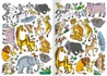 Papírenské zboží - Omaľovánka - A4 - so samolepkami - Zvieratká z Afriky