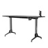 Papírenské zboží - ULTRADESK Herný stôl GRAND BLACK, 160x75 cm, 70-80 cm, 3 úrovne výšky, s XXL podložkou pod myš, držiak slúchadiel aj nápojov