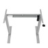 Papírenské zboží - Rám stola, elektricky nastaviteľná výška, rozsah 500 mm, šedý, 70 kg nosnosť, ergo