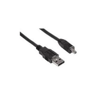 Papírenské zboží - Kabel USB (2.0), USB A M- 8 pin M, 1.8m, černý, PANASONIC