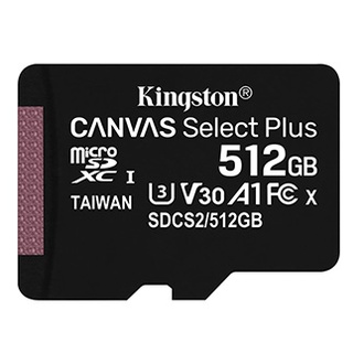 Papírenské zboží - Kingston paměťová karta Canvas Select Plus, 512GB, micro SDXC, SDCS2/512GBSP, UHS-I U1 (C