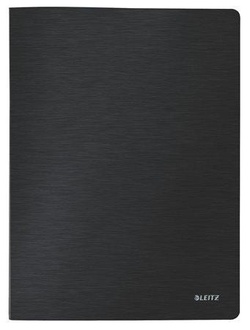 Papírenské zboží - Katalogová kniha Leitz Style, 20 kapes, Saténově černá