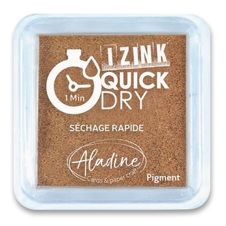 Papírenské zboží - Razítkovací polštářek Aladine Izink Quick Dry měděná