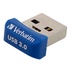 Papírenské zboží - Verbatim USB flash disk, USB 3.0 (3.2 Gen 1), 32GB, Nano, Store N Stay, modrý, 98710, USB A