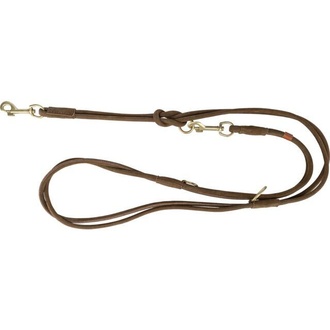 Papírenské zboží - Vodítko PURE kožené kulaté nastavitelné, S: 2 m/ 10 mm, hnědá
