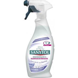 Papírenské zboží - Sanytol Dezodorační a dezinfekční přípravek speciálně na tkaniny rozprašovač 500 ml
