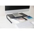 Papírenské zboží - Podstavec pod monitor, priestor pre klávesnicu, čierny, oceľ-plast, 20 kg nosnosť, Powerton, ergo