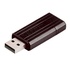 Papírenské zboží - Verbatim USB flash disk, USB 2.0, 64GB, PinStripe, Store N Go, čierny, 49065, USB A, s výsuvným konektorom