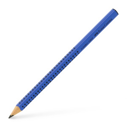 Papírenské zboží - Grafitová tužka Grip Jumbo B modrá Faber Castell 280352