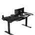 Papírenské zboží - ULTRADESK Herný stôl FORCE - šedý, 166x70 cm, 76.5 cm, s XXL podložkou pod myš, držiak slúchadiel aj nápojov, RGB podsvietenie