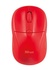 Papírenské zboží - Myš Primo, červená, bezdrôtová, optická, malá veľkosť, TRUST