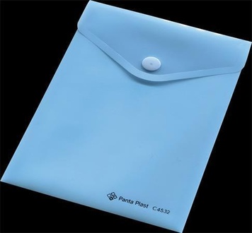 Papírenské zboží - Spisové desky, s drukem, modré, PP, A6, PANTA PLAST