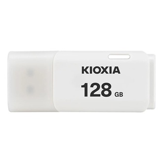 Papírenské zboží - Kioxia USB flash disk, USB 2.0, 128GB, Hayabusa U202, Hayabusa U202, bílý, LU202W128GG4