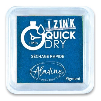 Papírenské zboží - Razítkovací polštářek Aladine Izink Quick Dry modrá