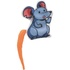 Papírenské zboží - Myška emotívna s catnipom, farebný chvostík, 7.5 cm, látka, 5 druhov