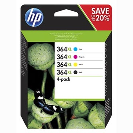 Papírenské zboží - HP originální ink N9J74AE, HP 364XL Combo pack, CMYK, HP Photosmart C5393, Plus B209, Pre