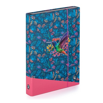 Papírenské zboží - Box na sešity A4 Jumbo Kolibřík