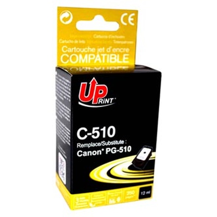 Papírenské zboží - UPrint kompatibilní ink s PG510BK, black, 12ml, C-510B, pro Canon MP240, 260, 270, 480
