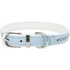 Papírenské zboží - Active Comfort kožený obojok s kamienkami - svetlo modrá S-M: 27-33 cm/15 mm