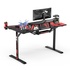 Papírenské zboží - ULTRADESK Herný stôl ATOMIC, 139x74cm, 76cm, s vyvýšeným stojanom na monitor,držiakom na slúcha, s celoplošnou XXL podložkou pod m