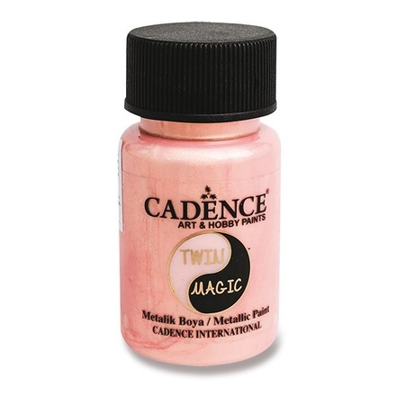 Papírenské zboží - Metalická barva Cadence Twin Magic zlatá/růž.