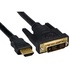 Papírenské zboží - Video kábel DVI (18+1) M - HDMI M, 3m, čierna, Logo, blister