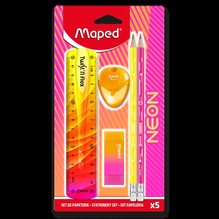 Papírenské zboží - Souprava Maped Neon 5 ks