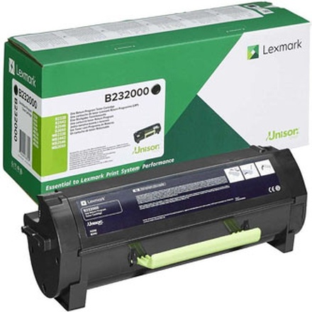 Papírenské zboží - Lexmark originální toner B232000, black, 3000str., return, Lexmark B2442, B2546, B2650, B