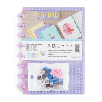 Papírenské zboží - Blok A5 Brick blok fialový