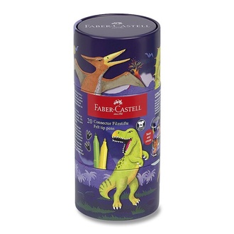 Papírenské zboží - Fixy Faber-Castell Connector Dinosaurus tuba, 20 ks