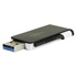 Papírenské zboží - Apacer USB flash disk, USB 3.0 (3.2 Gen 1), 64GB, AH350, čierny, AP64GAH350B-1, USB A, s výsuvným konektorom