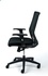 Papírenské zboží - Manažérska stolička Superstar, textilná, čierna, čierna základňa, MaYAH