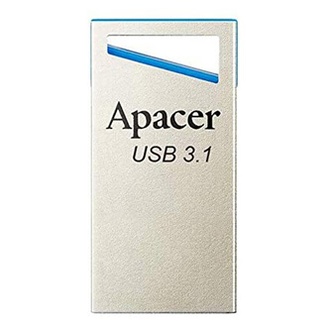 Papírenské zboží - Apacer USB flash disk, USB 3.0 (3.2 Gen 1), 128GB, AH155, stříbrný, AP128GAH155U-1, USB A