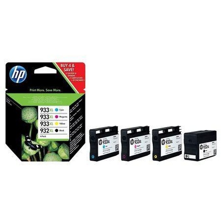 Papírenské zboží - C2P42AE Inkjet cart.pro  OfficeJet 6100, 6600, HP 932XL+933xl b+c+m+y, 1tis.+3*825 st.
