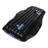 Papírenské zboží - E-blue Combatant- EX, klávesnica US, herná, podsvietené okraje, odolná proti poliatiu typ drôtová (USB), čierna