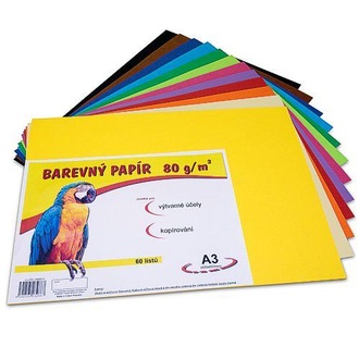 Papírenské zboží - papír pro výtvarnou výchovu A3/100/80g 