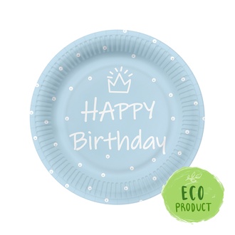 Papírenské zboží - Papírový talíř PAW Eco 23 cm Special Day - light blue