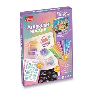 Papírenské zboží - Náhradní náplň do kreativní sady Maped Creativ Airbrush Maker - Pastel