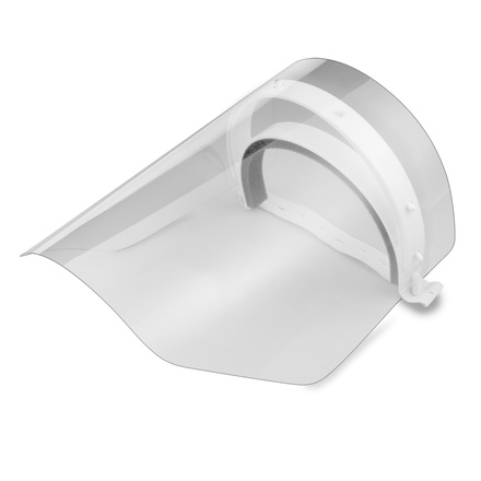 Papírenské zboží - Ochranný obličejový štít, bílý [1+2 ks]
