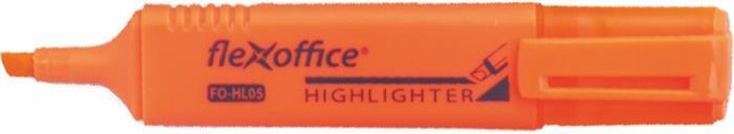 Papírenské zboží - Zvýrazňovač "HL05", oranžová, 4,0 mm, FLEXOFFICE