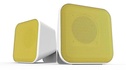 Papírenské zboží - Reproduktory "Snappy", bílá a žlutá, 2.0 stereo, 6W, USB, SPEEDLINK