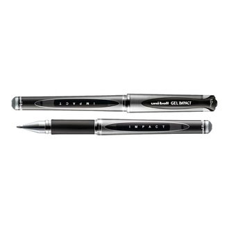 Papírenské zboží - Gelové pero "UM-153", černá, 0,5mm, s uzávěrem, UNI