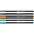 Papírenské zboží - Prémiová vláknová metalická fixka STABILO Pen 68 metallic - 6 ks sada v plechu