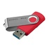 Papírenské zboží - Goodram USB flash disk, USB 3.0 (3.2 Gen 1), 64GB, UTS3, červený, UTS3-0640R0R11, USB A, s otočnou krytkou