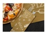 Papírenské zboží - Papierové vrecko na príbory Infibra New NATUR PIZZA s bielym obrúskom - 125ks